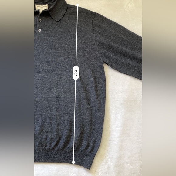 Pronto Uomo Merino Wool Sweater Men’s Size L | Charcoal Gray Pullover - Picture 5 of 8